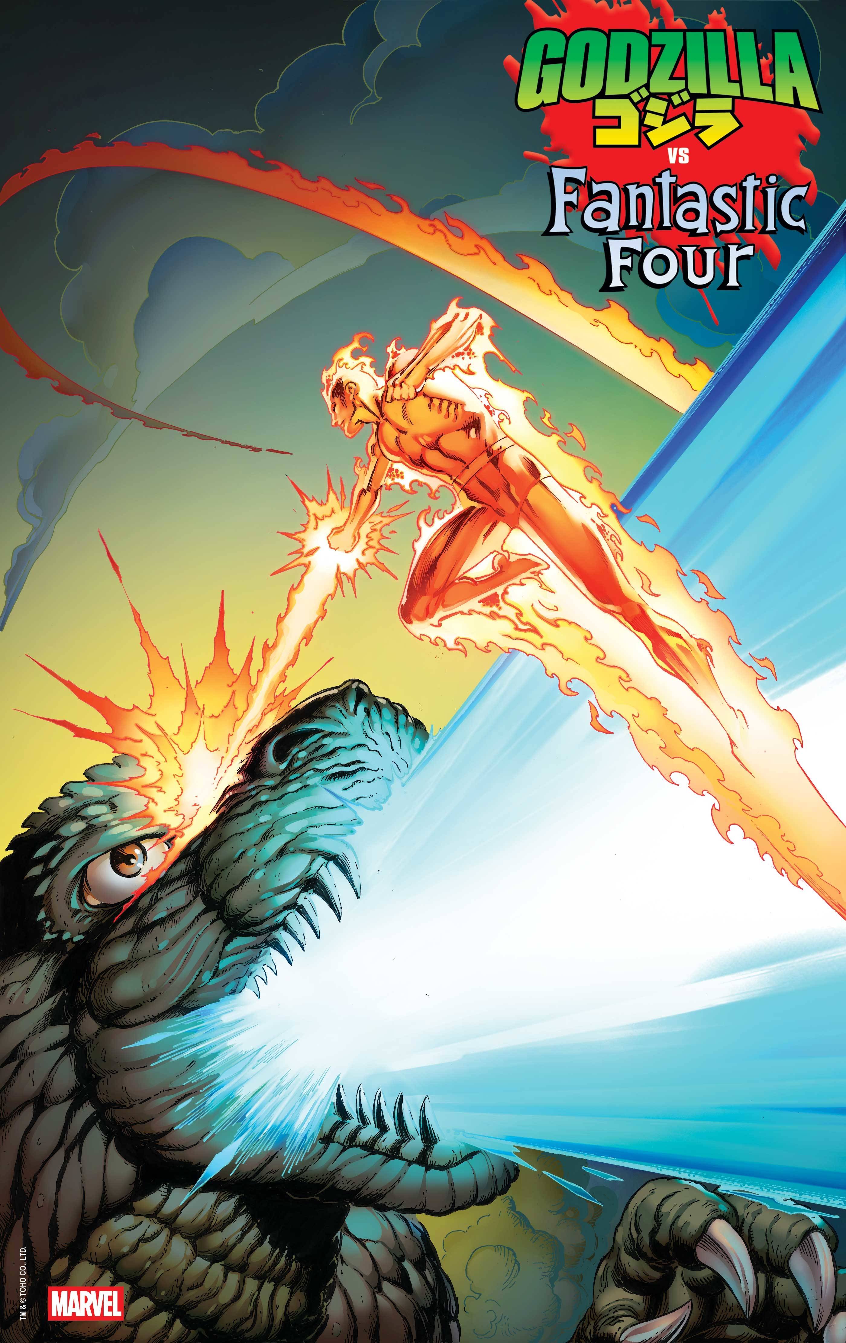 GODZILLA VS FANTASTIC FOUR (2025) #1 (ONE SHOT) MARK BAGLEY FOIL VAR