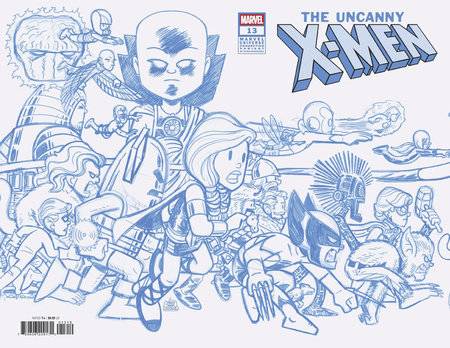 UNCANNY X-MEN (2024) #13 50 COPY INCV CHRIS GIARUSSO CONNECTING BLUE LINE SKETCH VAR