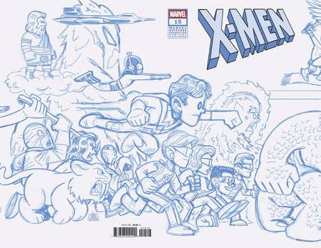 X-MEN (2024) #15 50 COPY INCV CHRIS GIARUSSO CONNECTING BLUE LINE SKETCH VAR