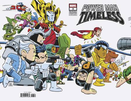 POWER MAN TIMELESS (2025) #3  CHRIS GIARRUSSO MARVEL UNIVERSE CONNECTING WRAP VAR J