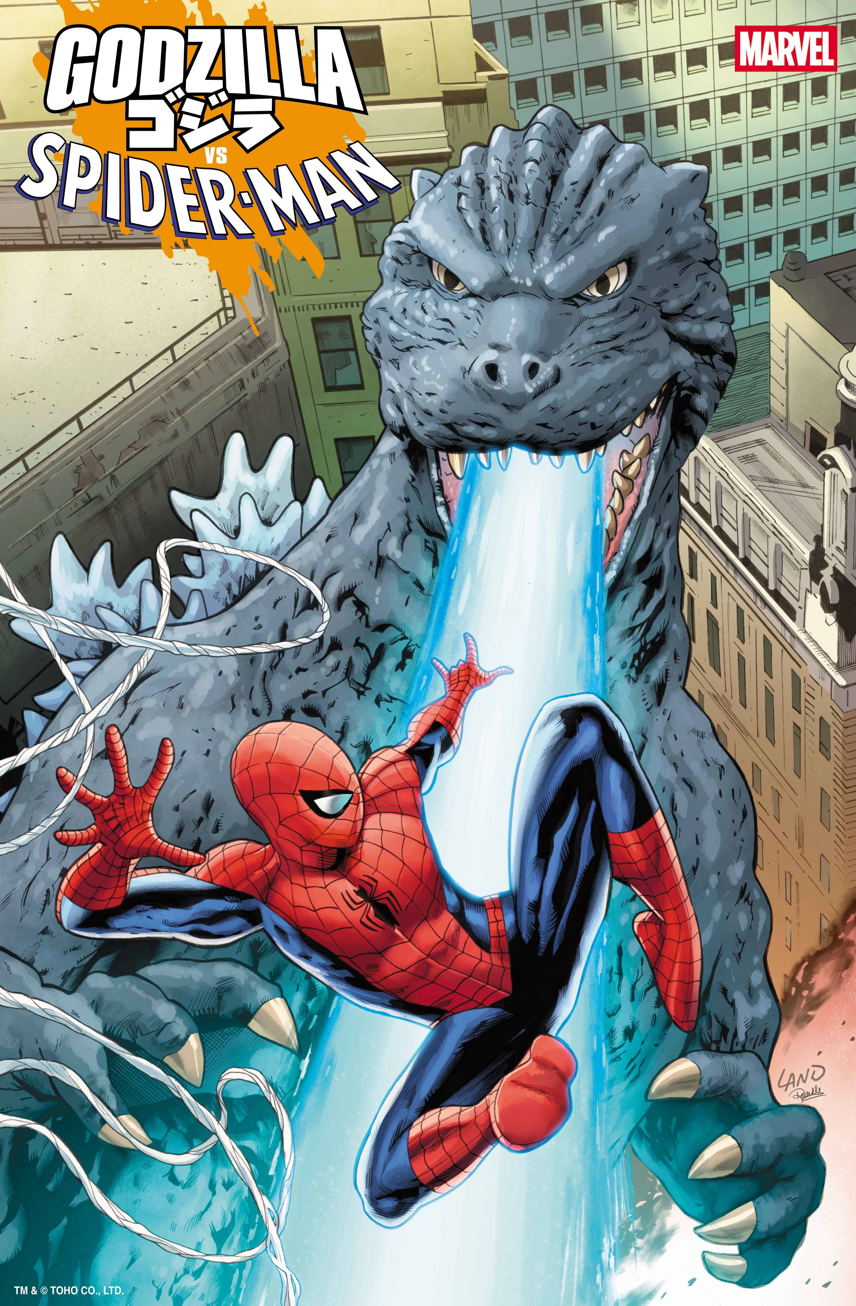 GODZILLA VS SPIDER-MAN (2025) #1 (ONE SHOT) 25 COPY INCV GREG LAND VAR