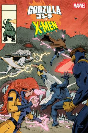 GODZILLA VS X-MEN (2025) #1 PAOLO RIVERA GODZILLA KING OF THE MONSTERS HOMAGE VAR