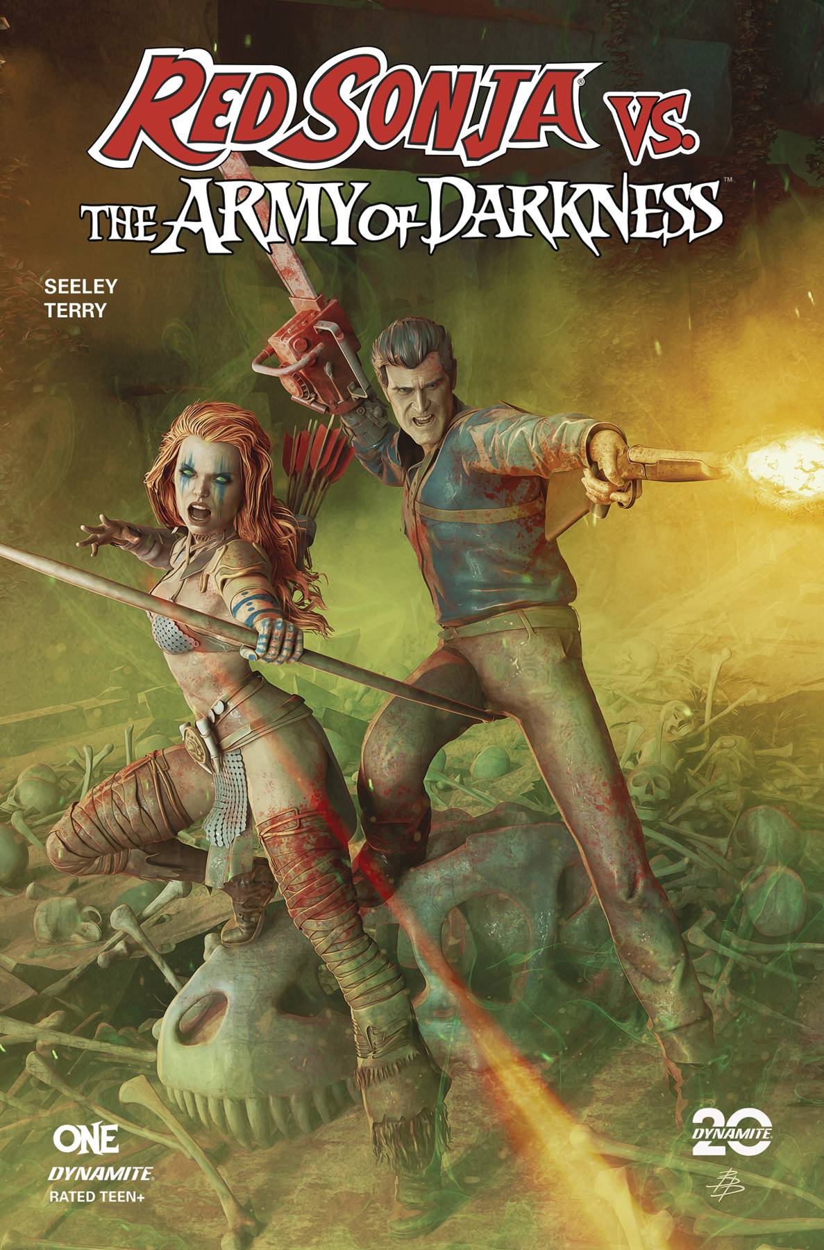 RED SONJA VS ARMY OF DARKNESS (2025) #1 CVR K 10 COPY INCV BARENDS FOIL VAR