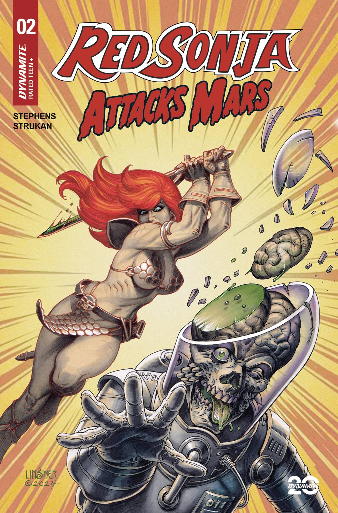 RED SONJA ATTACKS MARS (2025) #2 CVR A LINSNER