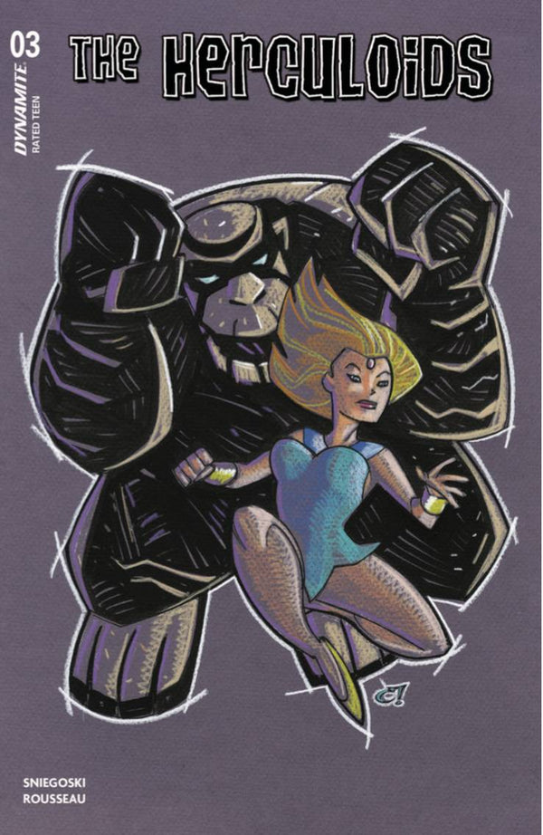 HERCULOIDS (2025) #3 CVR I 10 COPY INCV ROUSSEAU PASTEL ART ORIGINAL VAR