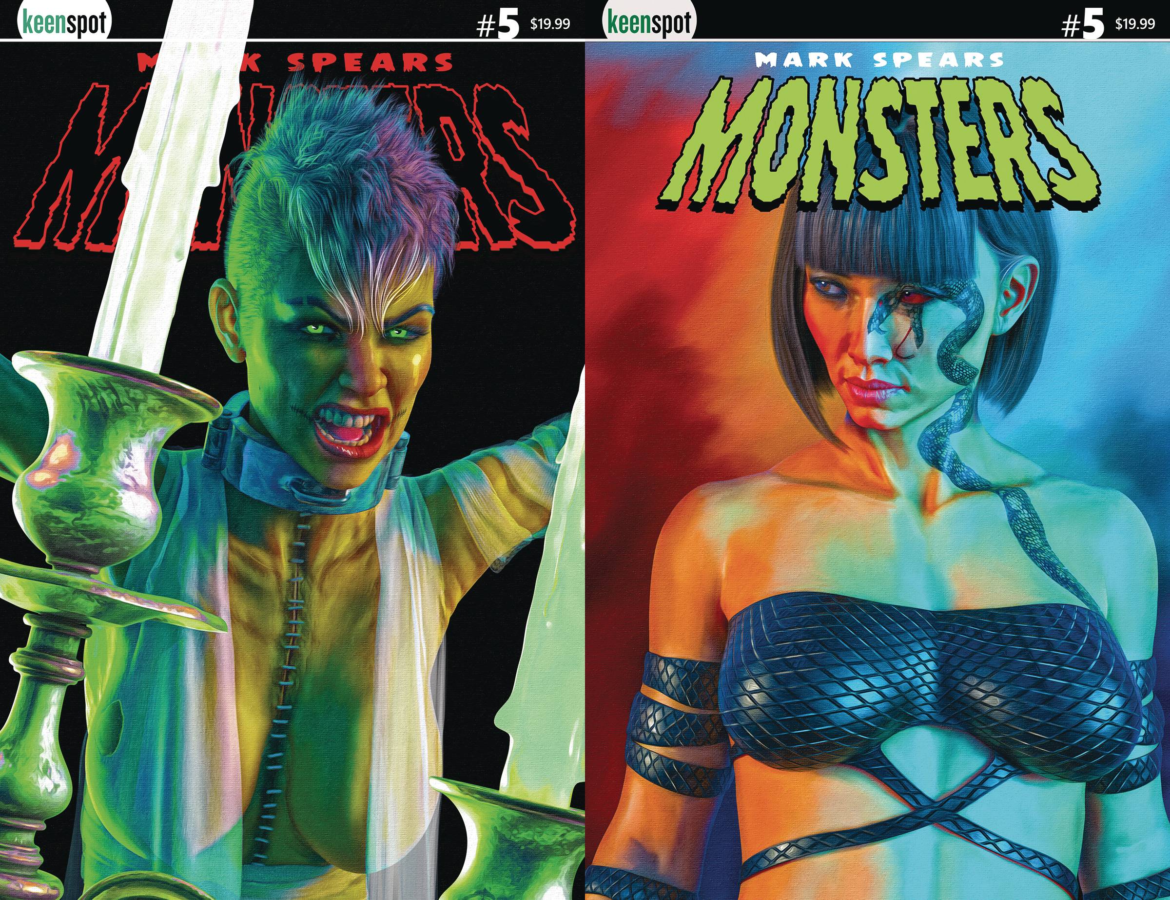 MARK SPEARS MONSTERS (2024) #5 CVR F HOLOFOIL FLIP VAR