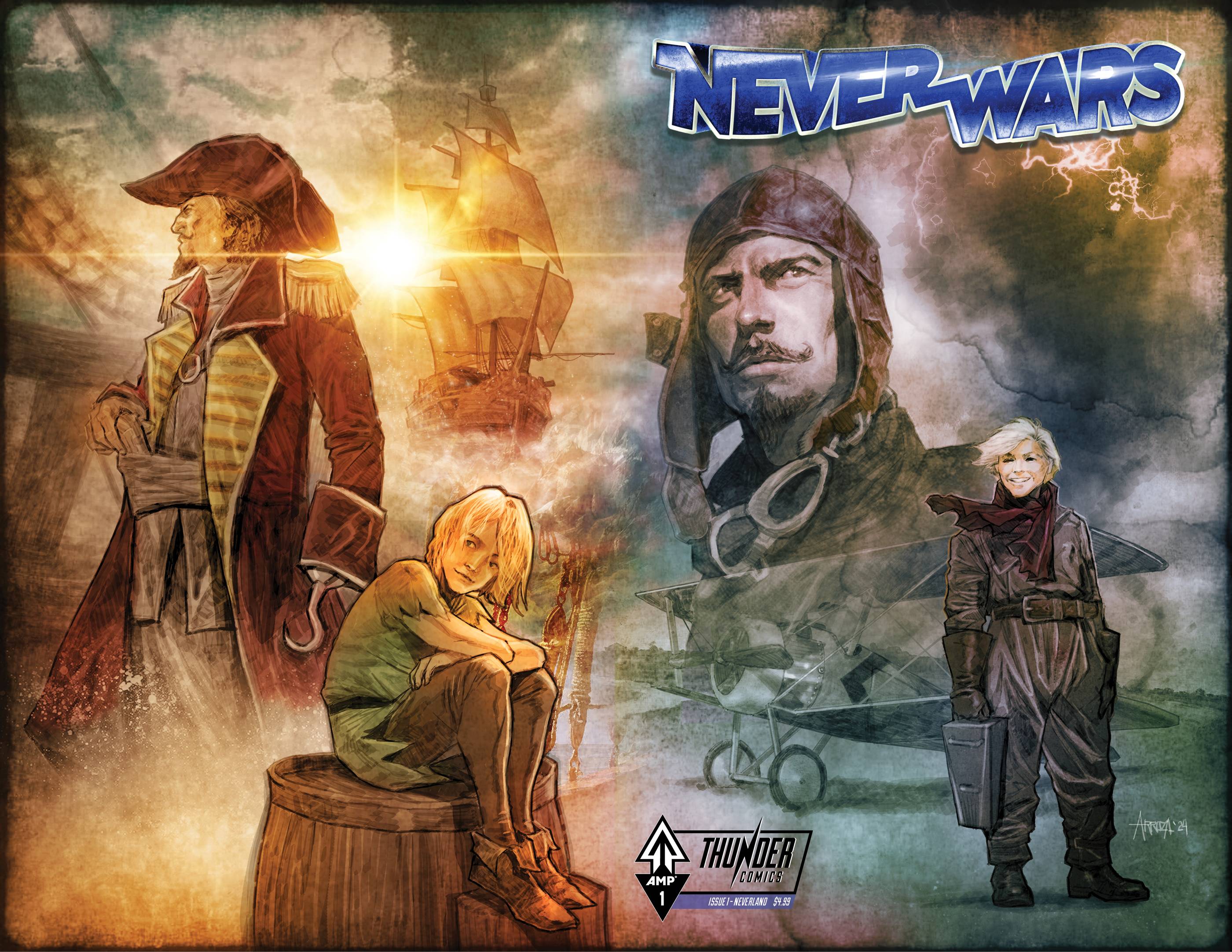 NEVERWARS PETR PAN/NEVERLAND (2025) #1 CVR B ARROZA WRAPAROUND (ONE-SHOT)
