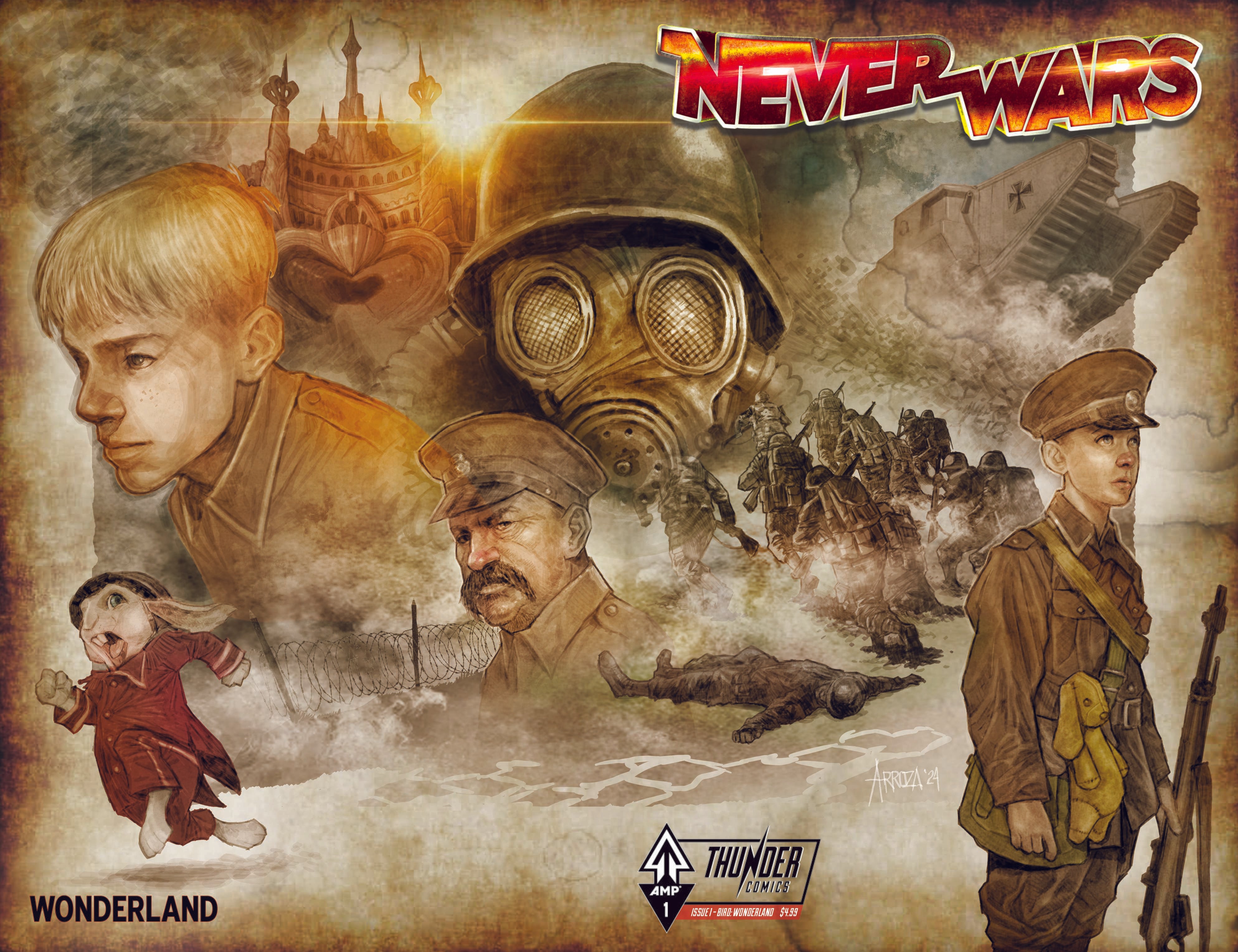 NEVERWARS GEORGIE BIRD/WONDERLAND (2025) #1 CVR B ARROZA WRAPAROUND (ONE-SHOT)
