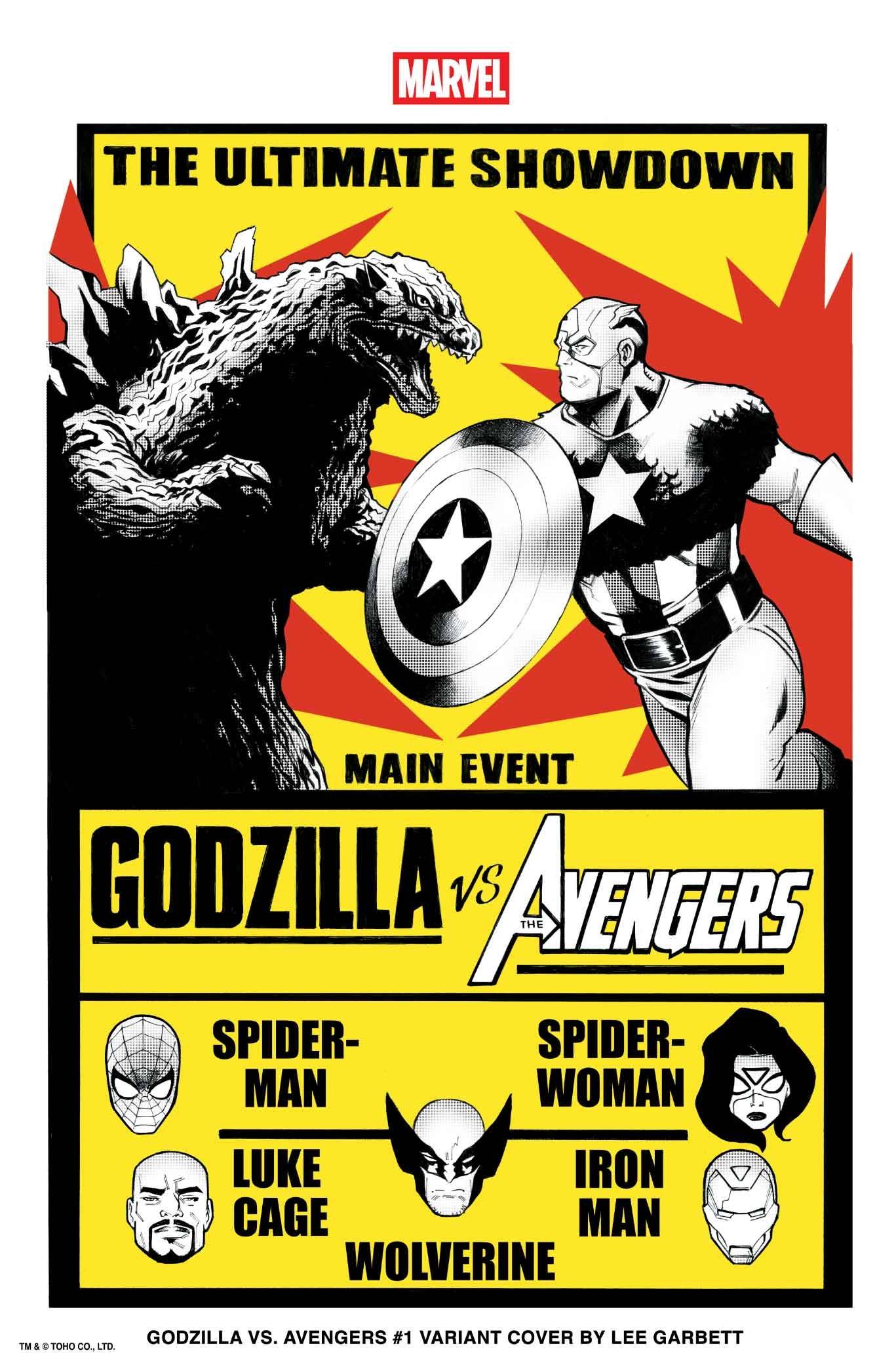 GODZILLA VS AVENGERS (2025) #1 (ONE SHOT) LEE GARBETT VERSUS VAR