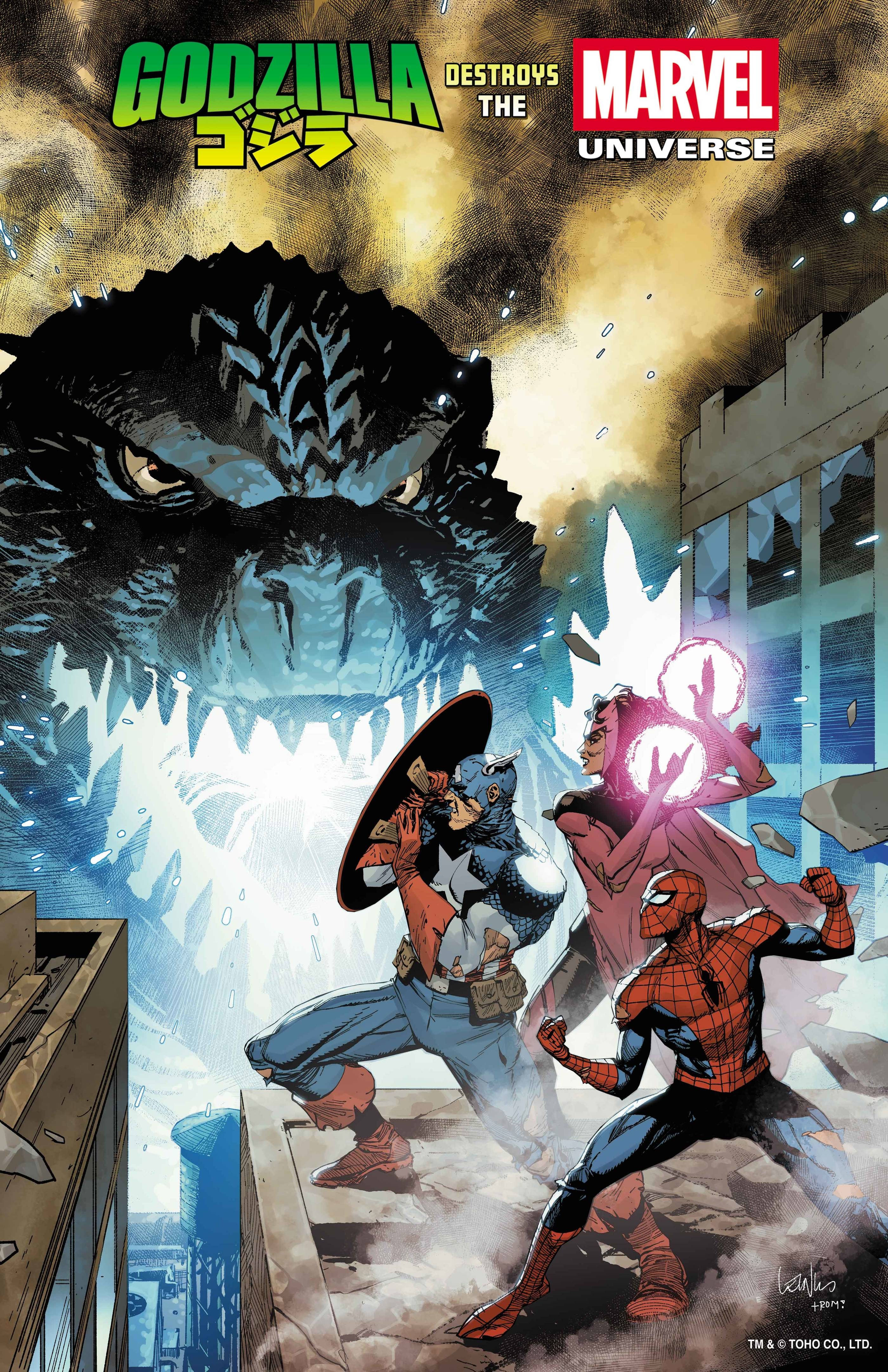 GODZILLA DESTROYS THE MARVEL UNIVERSE (2025) #1 LEINIL YU FOIL VAR