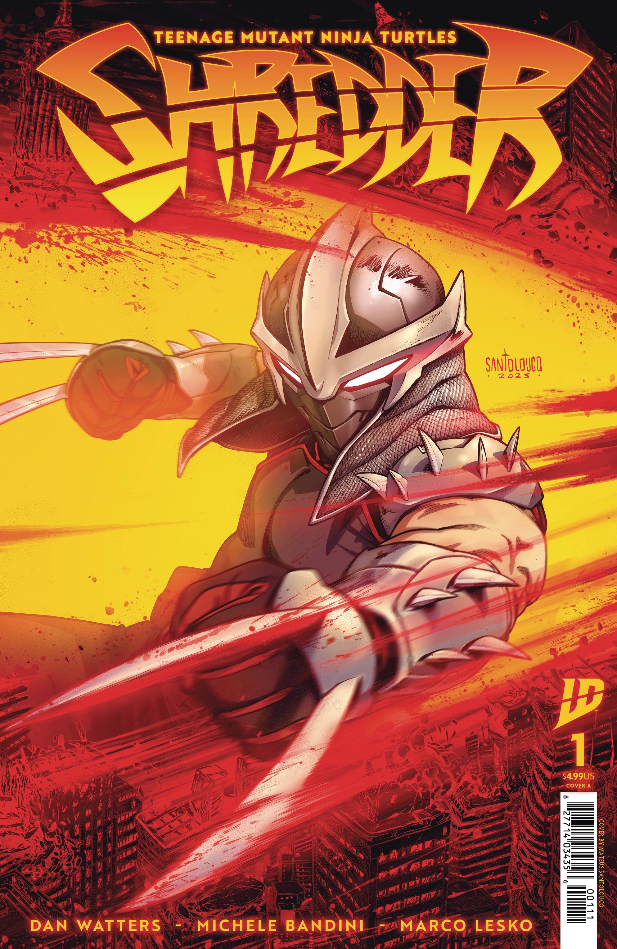 TEENAGE MUTANT NINJA TURTLES SHREDDER (2025) #1 CVR A SANTOLOUCO