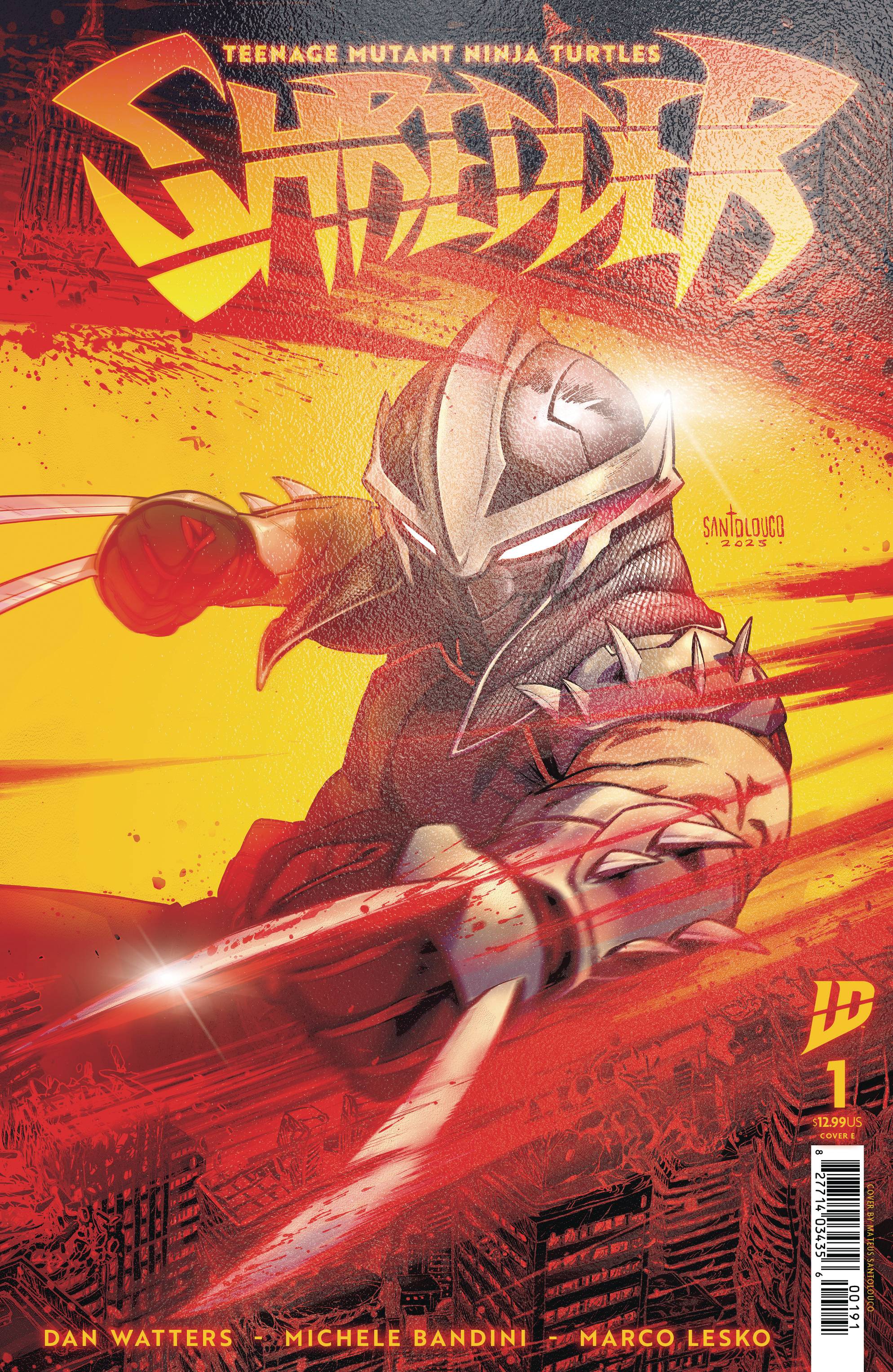 TEENAGE MUTANT NINJA TURTLES SHREDDER (2025) #1 CVR E SANTOLOUCO FOIL VAR