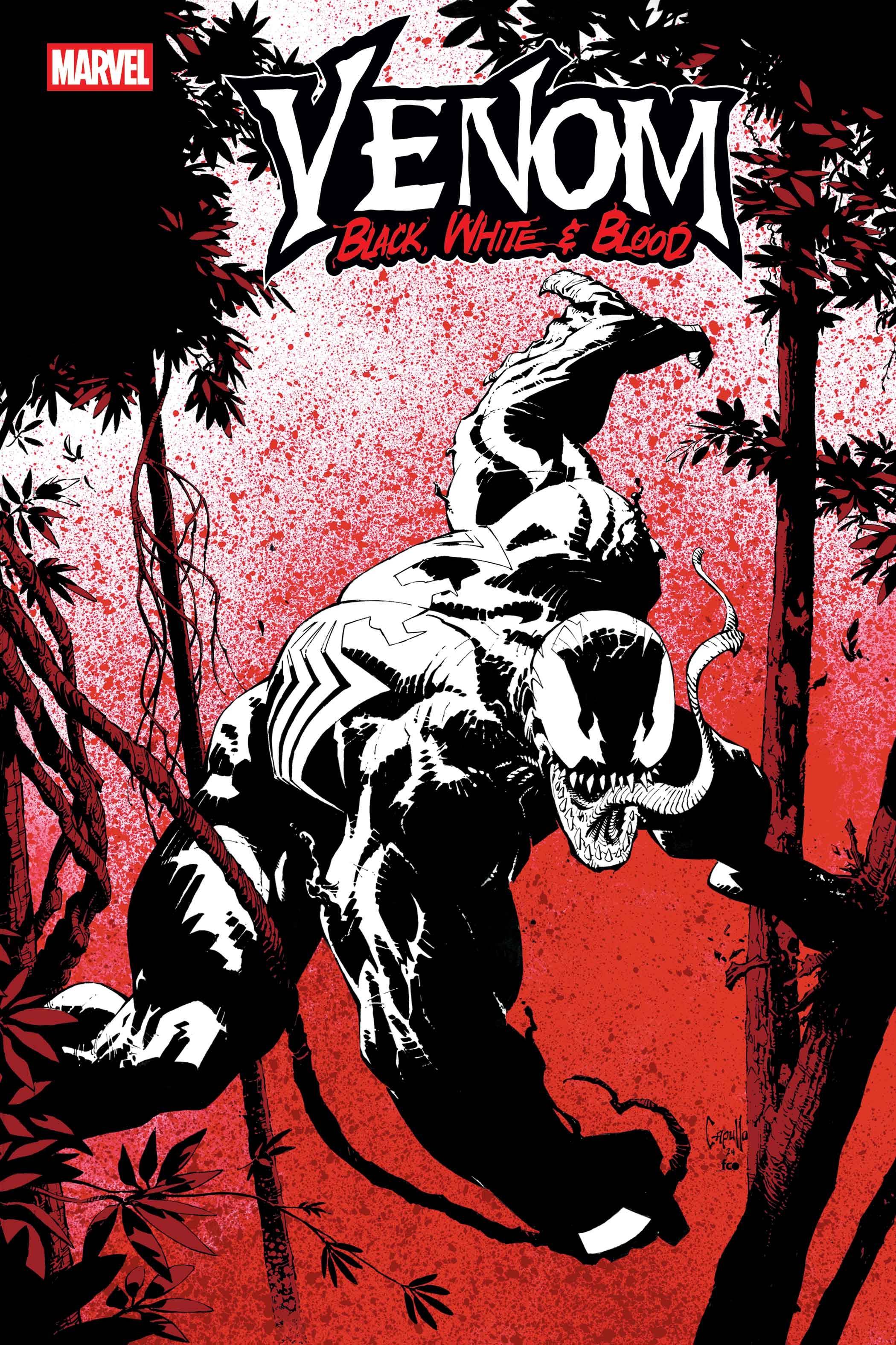 VENOM BLACK  WHITE & BLOOD (2025) #1