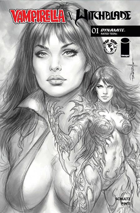 VAMPIRELLA X WITCHBLADE SPECIAL (2026) #1 (ONE SHOT) CVR J INC 1:10 LUCIO PARRILLO LINE ART VAR