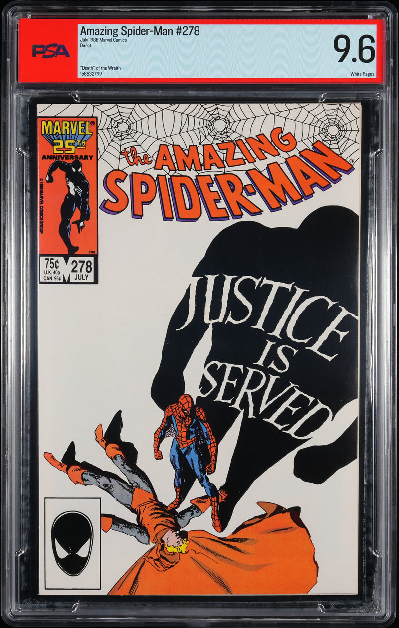 AMAZING SPIDER-MAN (1986) #278 DIRECT PSA 9.6