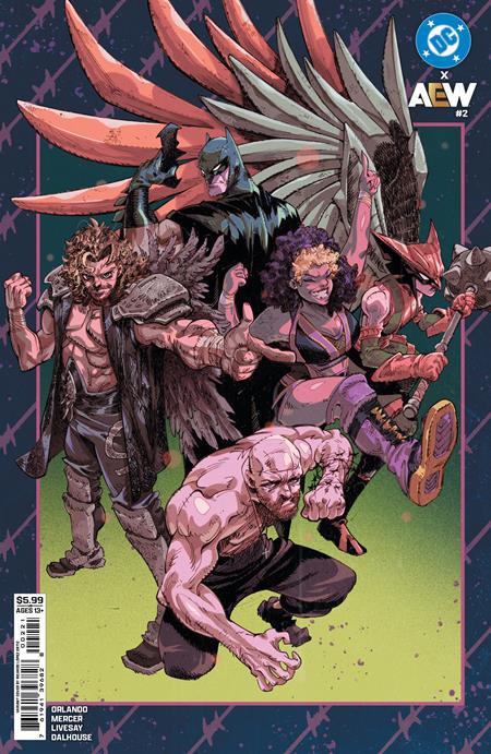 DC X AEW (2026) #2 CVR B RICARDO LOPEZ ORTIZ CARD STOCK VAR
