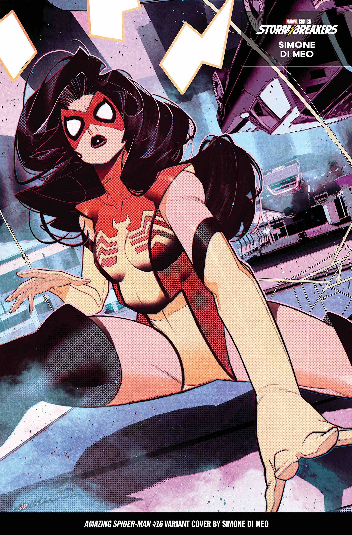 AMAZING SPIDER-MAN (2025) #16 SIMONE DI MEO FROM THE CHAOS A COSTUME VAR