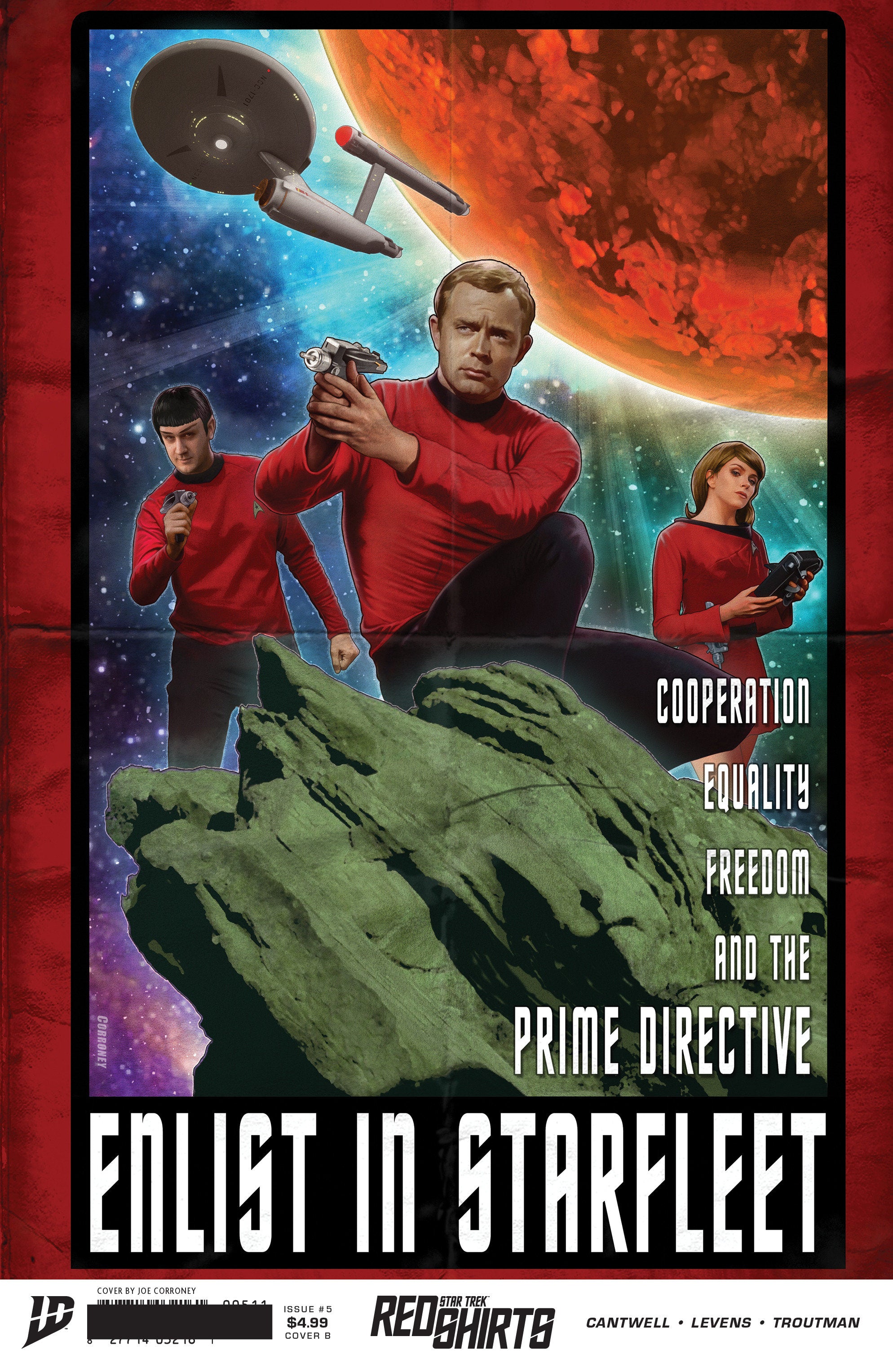 STAR TREK RED SHIRTS (2025) #5 CVR B CORRONEY FEDERATION RECRUITMENT