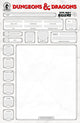 DUNGEONS & DRAGONS TOTAL PARTY KILLERS (2026) #1 CVR E BLANK CVR CHARACTER SHEET VAR