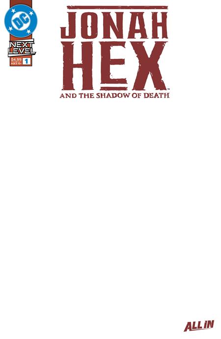 JONAH HEX AND THE SHADOW OF DEATH (2026) #1 CVR E BLANK CARD STOCK VAR