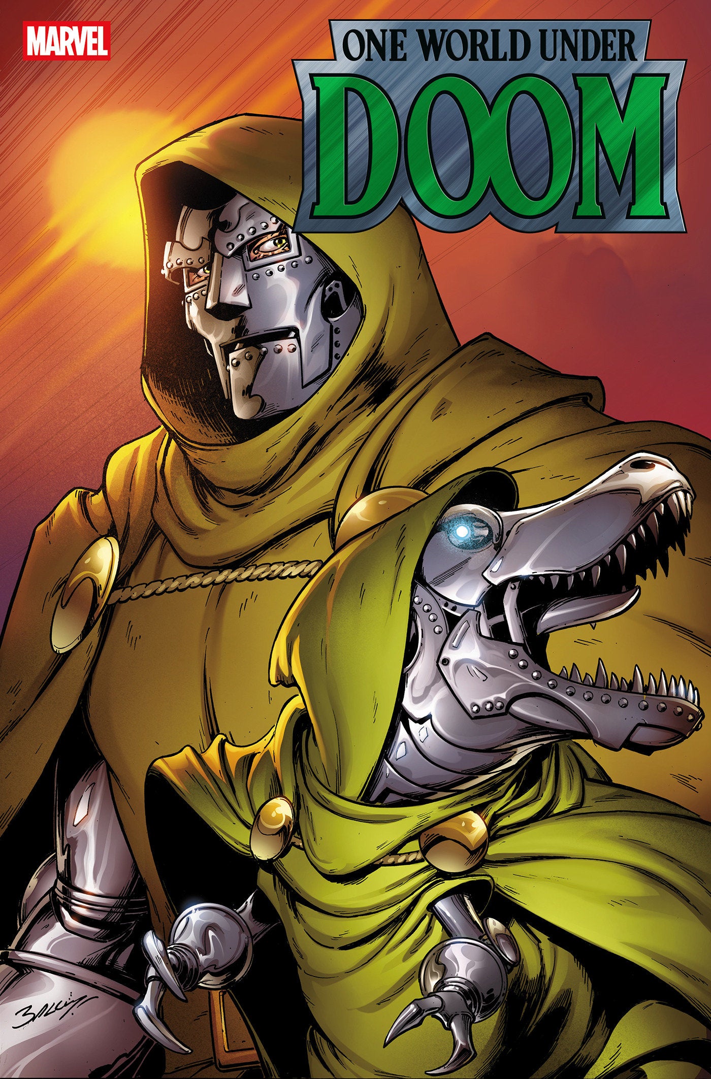 ONE WORLD UNDER DOOM (2025) #9 MARK BAGLEY DOOMASAUR VAR