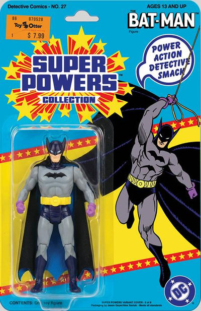 DETECTIVE COMICS (1937) #27 FACSIMILE EDITION (2026) CVR CVR B JASON GEYER & ALEX SAVIUK FIRST APPEARANCE BATMAN SUPER POWERS ACTION FIGURE CARD STOCK VAR