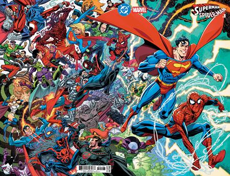 DC MARVEL SUPERMAN SPIDER-MAN (2026) #1 (ONE SHOT) CVR O SCOTT KOBLISH SUPERMANS & SPIDER-MANS CARD STOCK VAR