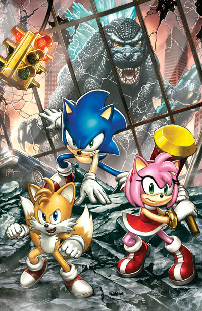 SONIC THE HEDGEHOG X GODZILLA (2026) #1 CVR H 75 COPY INCV SUAYAN VIRGIN VAR