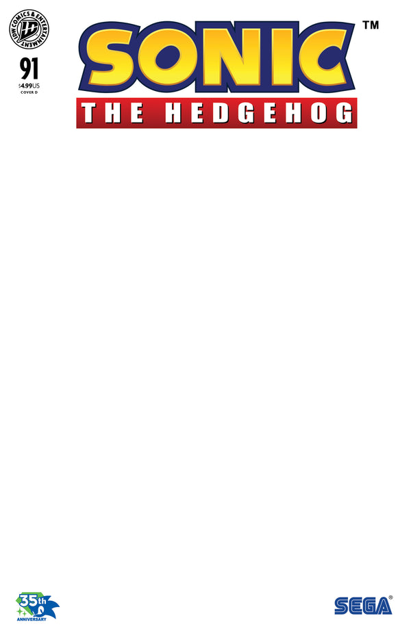 SONIC THE HEDGEHOG (2018) #91 CVR D SKETCH VAR
