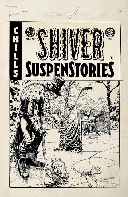 EC SHIVER SUSPENSTORIES 2 (2025) #1 CVR D INC 1:20 DUSTIN WEAVER B&W ARTIST EDITION VAR