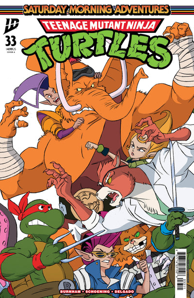 TMNT SATURDAY MORNING ADVENTURES CONTINUED (2023) #33 CVR A SCHOENING CONNECTING