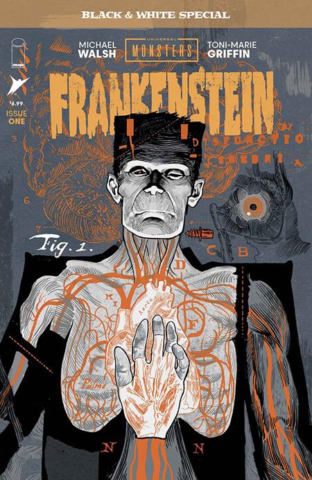 UNIVERSAL MONSTERS FRANKENSTEIN BLACK & WHITE SPECIAL (2026) #1 CVR A MICHAEL WALSH