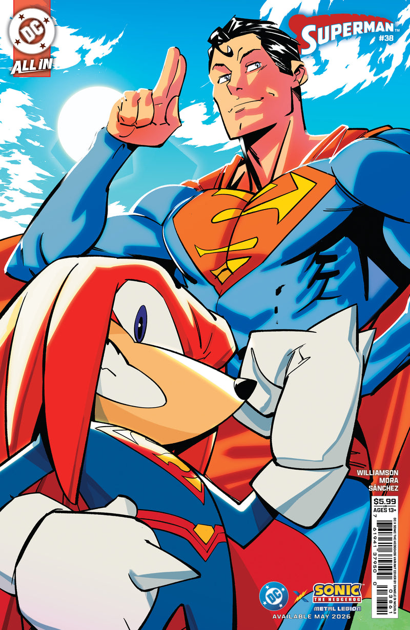 SUPERMAN (2023) #38 CVR F DANIELE DI NICUOLO DC X SONIC CARD STOCK VAR (THE REIGN OF THE SUPERBOYS)