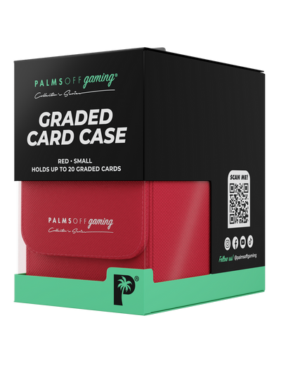 PALMS OFF GAMING COLLECTORS SERIES RED SMALL GRADED CARD STORAGE CASE