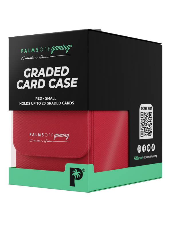 PALMS OFF GAMING COLLECTORS SERIES RED SMALL GRADED CARD STORAGE CASE