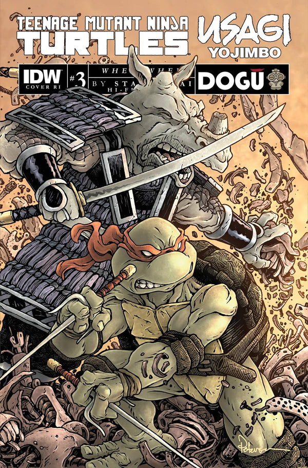 TMNT USAGI YOJIMBO WHEREWHEN (2023) #3 CVR E 50 COPY INCV PETERSEN VAR