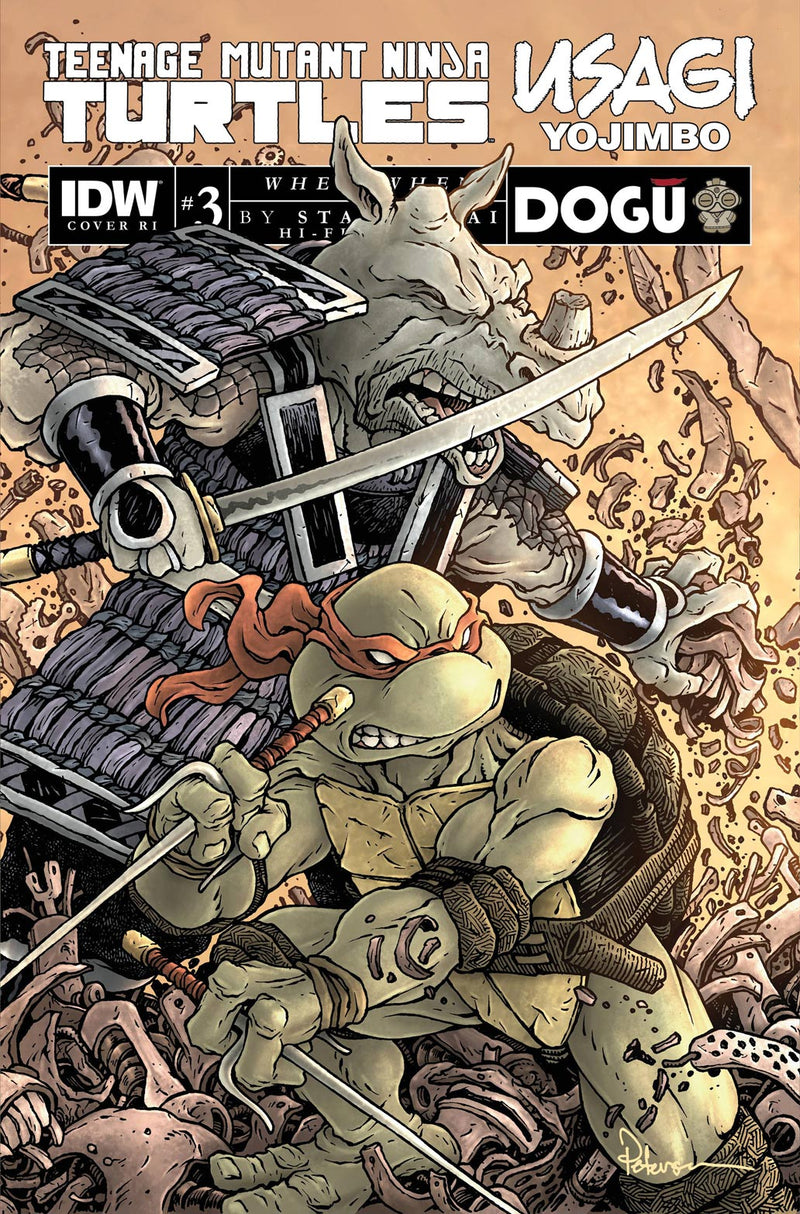 TMNT USAGI YOJIMBO WHEREWHEN (2023) #3 CVR E 50 COPY INCV PETERSEN VAR