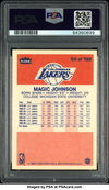 1986 FLEER MAGIC JOHNSON #53 LAKERS PSA 10