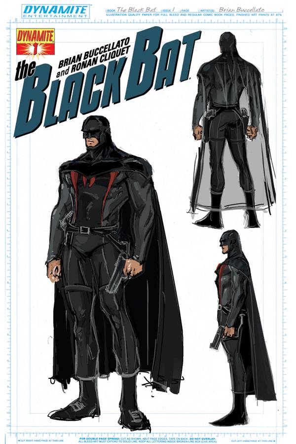 BLACK BAT #1 25 COPY BUCCELLATO DESIGN INCV