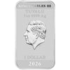 STRANGER THINGS - SEASON 3 POSTER 2026 1oz SILVER COLOURED RECTANGULAR COIN