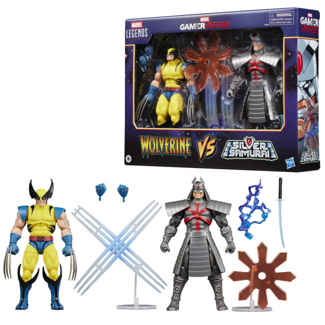 MARVEL LEGENDS SERIES GAMERVERSE WOLVERINE VS MARVELS SILVER SAMURAI AF
