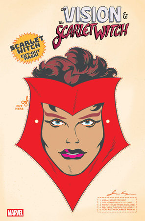 VISION & THE SCARLET WITCH (2025) #5 RETRO HALLOWEEN MASK VAR