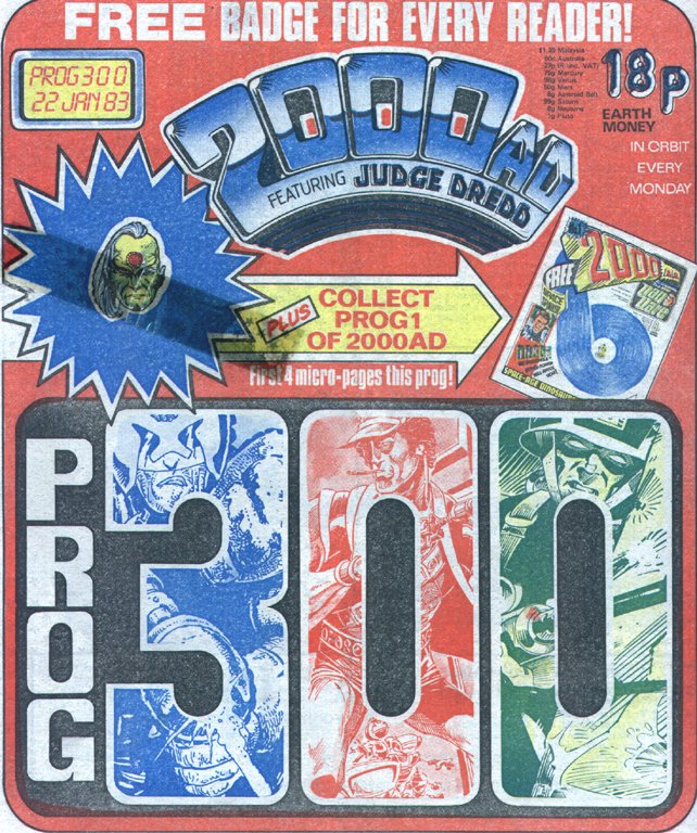 2000 AD (1977) #300 - BADGE INCLUDED (VF)