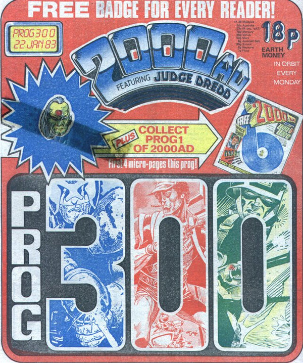 2000 AD (1977) #300 - BADGE INCLUDED (VF)