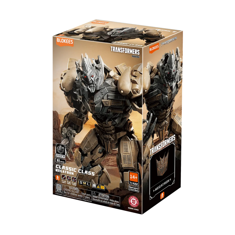 BLOKEES TRANSFORMERS CHAMPION CLASS 22 MEGATRON DARK SIDE OF THE MOON MODEL