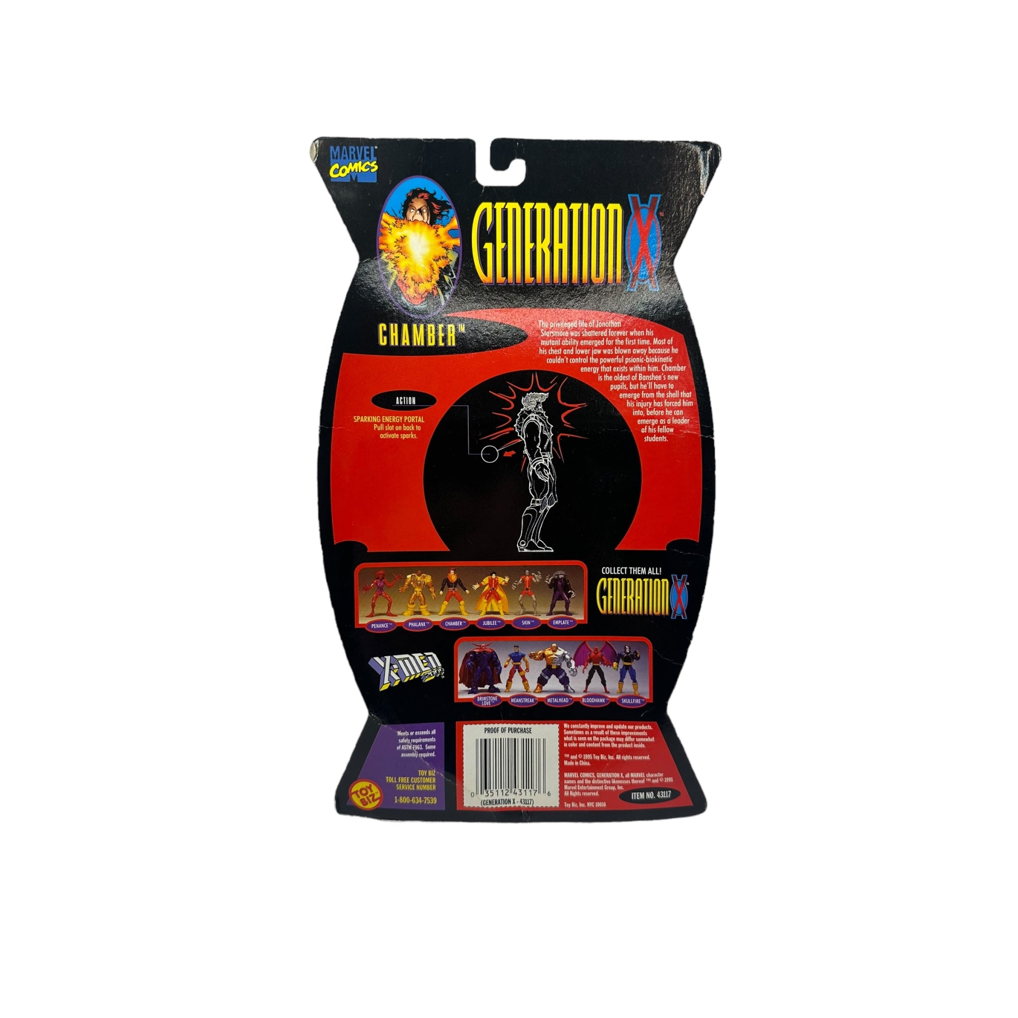 1995 TOYBIZ GENERATION X SERIES 1 CHAMBER AF