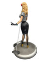 (DAMAGED) DC COMICS BOMBSHELLS BLACK CANARY STATUE  - LONG SOLD OUT ORIGINAL 2014 PRODUCTION RUN
