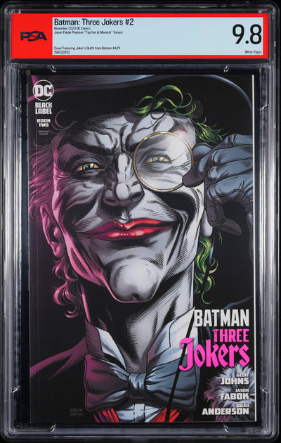 BATMAN: THREE JOKERS (2020) #2 TOP HAT VARIANT PSA 9.8