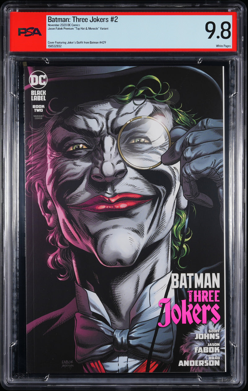 BATMAN: THREE JOKERS (2020) #2 TOP HAT VARIANT PSA 9.8