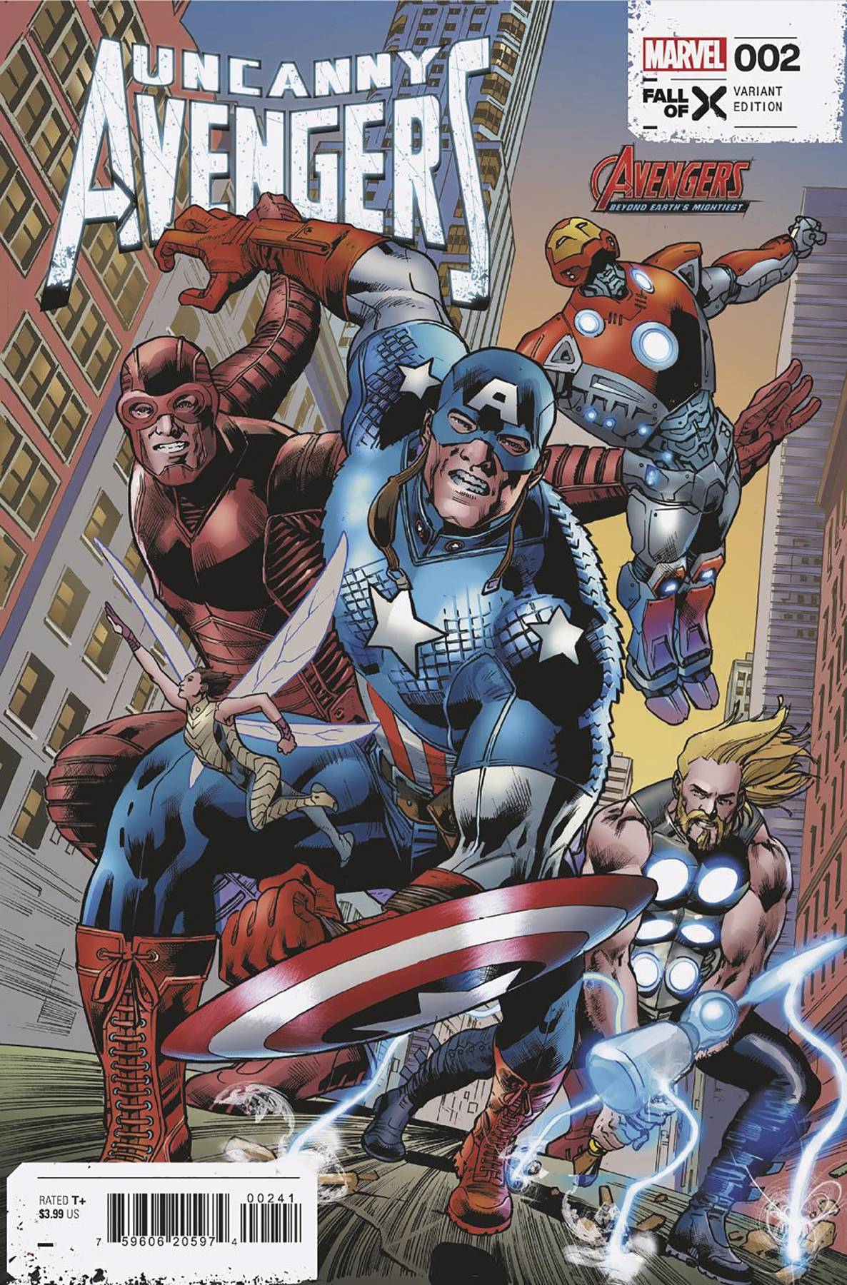 UNCANNY AVENGERS VOL 4 (2023) #2 BRYAN HITCH AVENGERS 60TH VAR